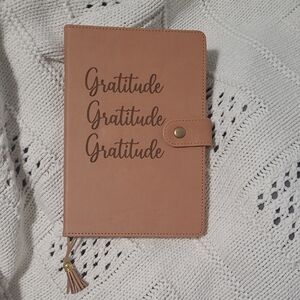 Large laser engraved notebook.